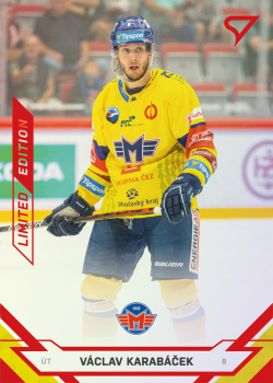 Vaclav Karabacek Ceske Budejovice Tipsport ELH 2021/22 SportZoo 2. serie Red /49 #369